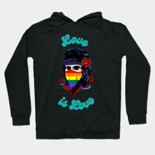 Gay Pride 2021 - Battie Love is Love Hoodie